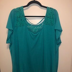 Teal shirt